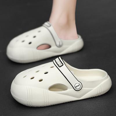 Fashion 26~41 New Children Summer Fashion Beach Sandals Kids Slides Clogs Toddler Slippers Cave Hole Garden Baby Shoe EVA Sole Flip Flop