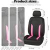 2 Pack Universal Car Seat Cover With Breathable Mesh Backrest,Comfortable Car Seat Protector With Foam Padding And Retaining Buckle,Highly Elastic