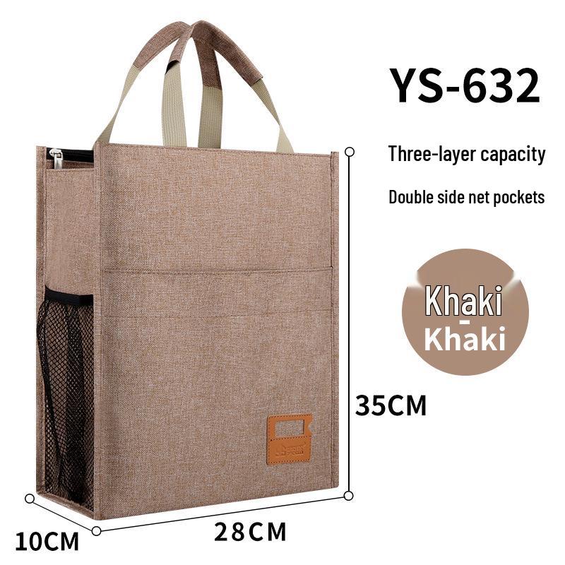 Waterproof Men s Tote Bag for Business Documents and Tutoring, Large Capacity Handbag