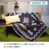 SWAG GEAR Picnic Blanket, Camping Rug, Glamping Decoration, All-Season (Ortega Pattern, Black)