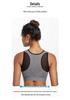 Women's Wireless Sports Bra - Front Zipper, Anti-Sag, Shockproof, Plus Size, Beautiful Back Design for Fitness and Running