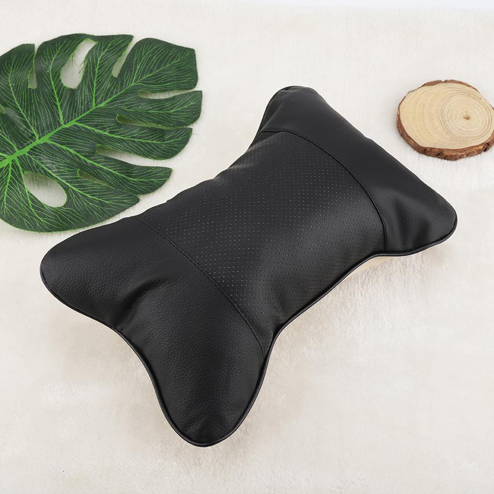 1Pc Soft Auto Car St Hdrest Pillow Brthable Hd Neck Support Cushion Pad(Beige)