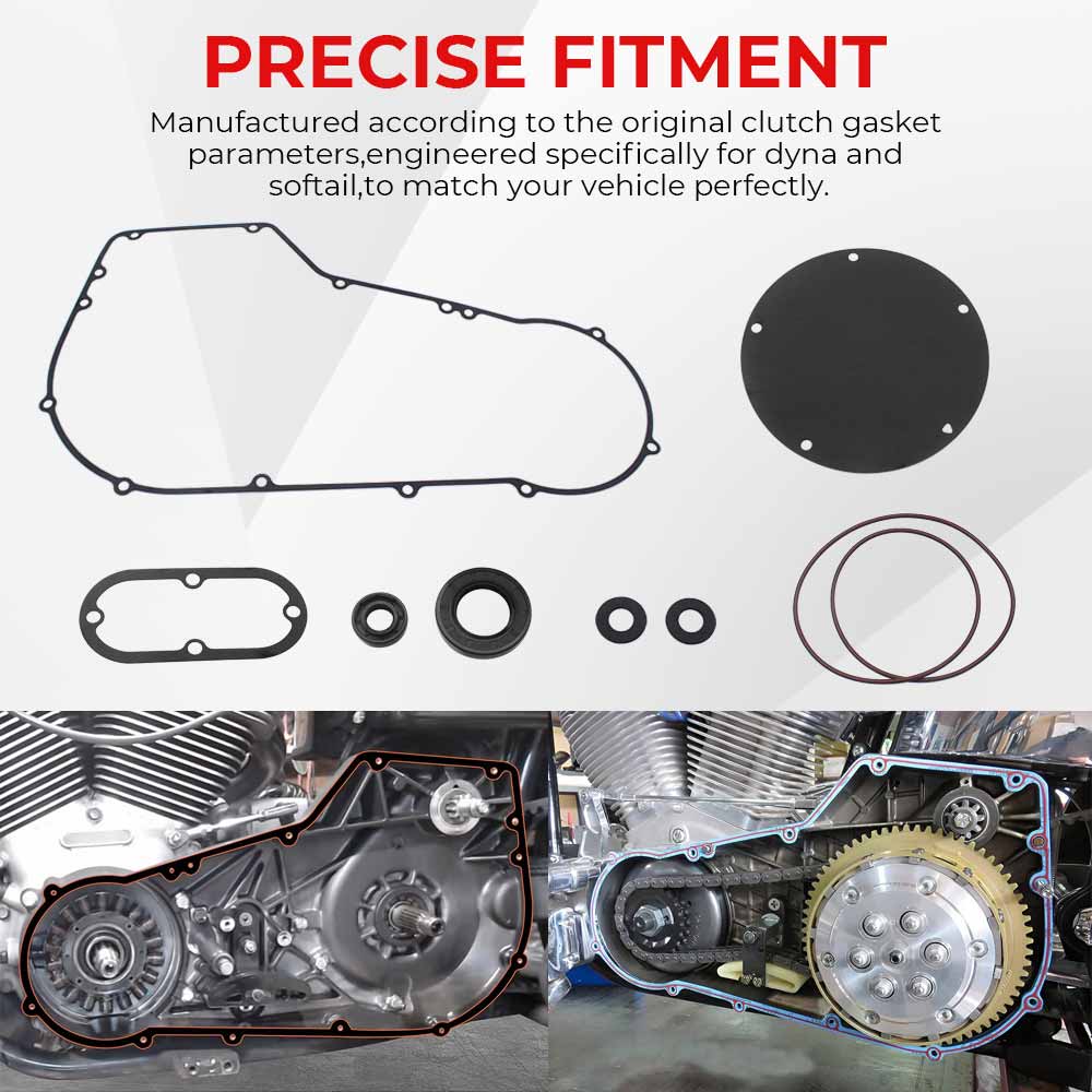 Motorcycle 1 Set Primary Clutch Cover Gasket Seal Kit/ Primary Case Gasket For Harley-Davidson Dyna Wide Glide FXDWG/I 1994-2005