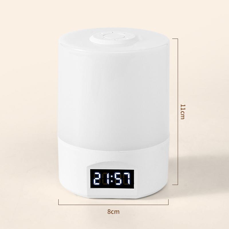 LED Night Light Clock Bedroom Bedside Desk Lamp Touch Baby Feeding Eye Protection Sleep Light Dimmable Charging Touch Desk Lamp