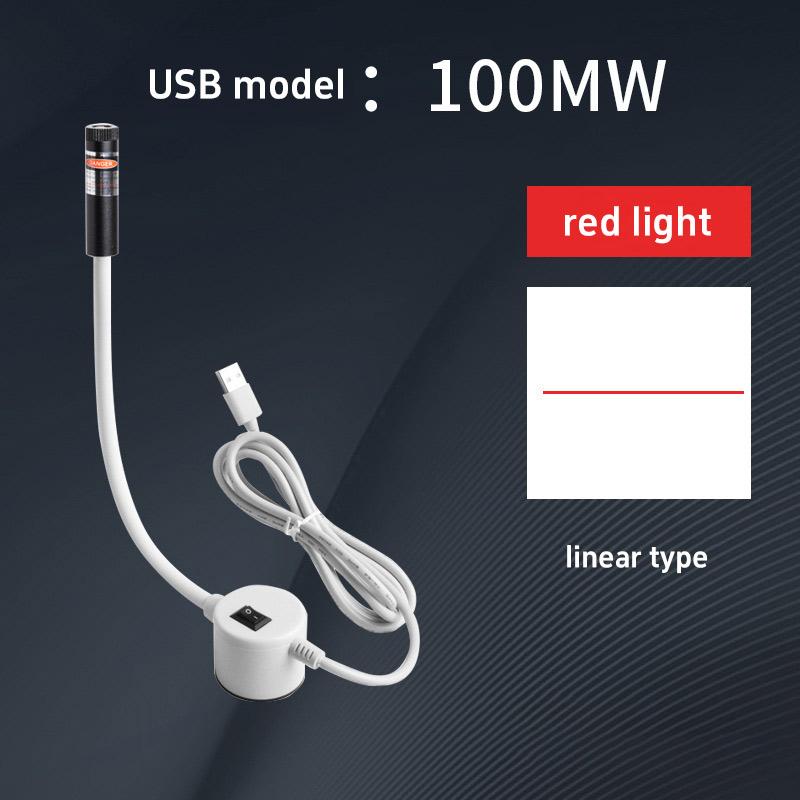 Červené/Zelené Laserové Polohovací Světlo Přenosné Magnetické Polohovací Světlo na Quilting Linka/Kříž/Bod USB Pracovní Světlo Příslušenství k Šicímu Stroji
