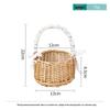 Willow Woven Princess Handbag: Floral Basket, Wedding Gift, and Pastoral Flower Arrangement Souvenir