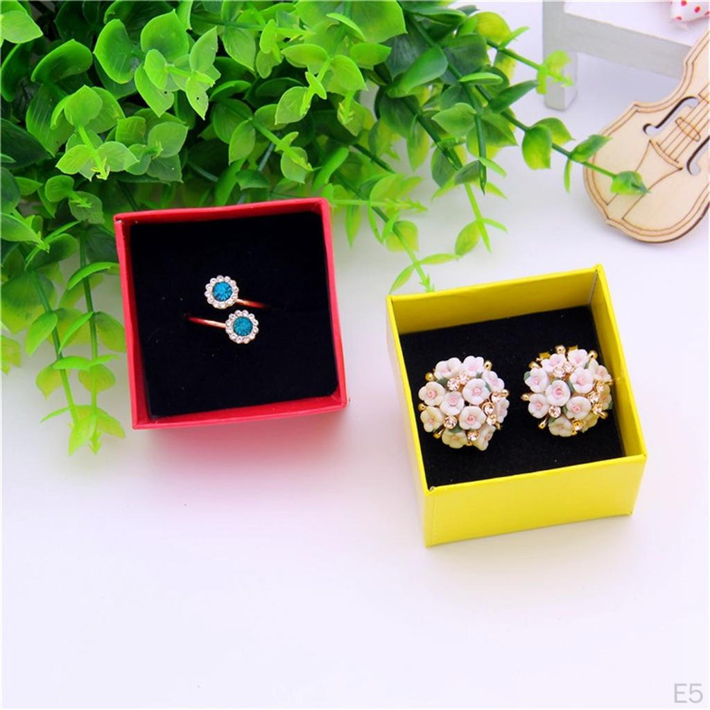 24 Piece Jewelry Boxes 5 Cardboard Box 5x5x3.