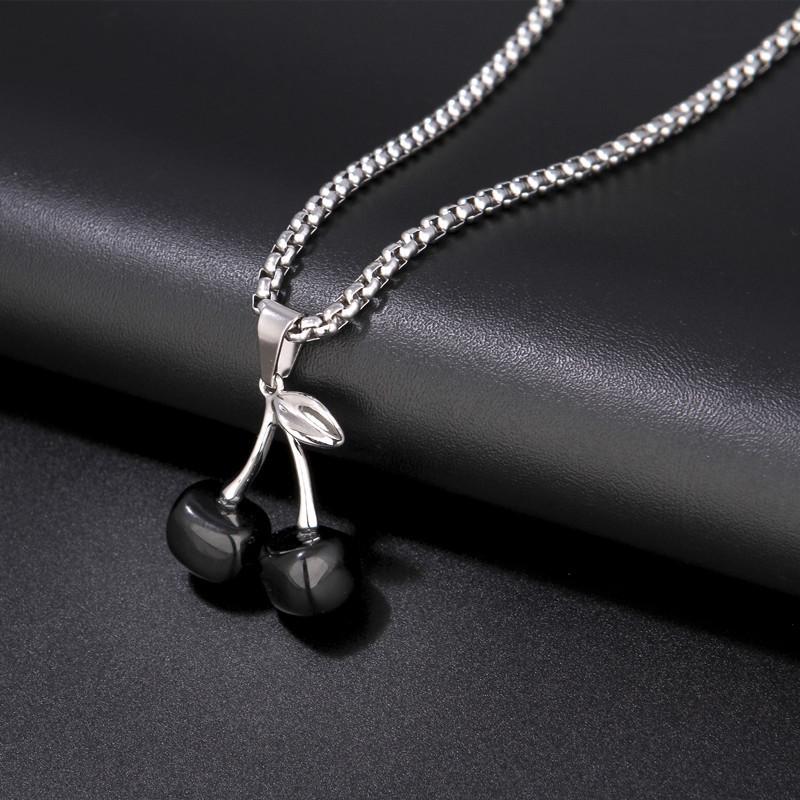 

Cherry Necklace Hip Hop Pendant Men S Trendy Cool And Handsome Sweater Chain With Accessories