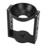 100mm Tripod Head Bowl Riser with 1 4in 3 8in Threaded Holes Aluminum Alloy Half Ball Flat to Bowl Adapter for Tripod