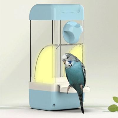 Large Capacity Automatic Bird Feeder Anti-Spill Husk Separation Bird Food Dispenser Anti-Splash with Magnetic Drawer