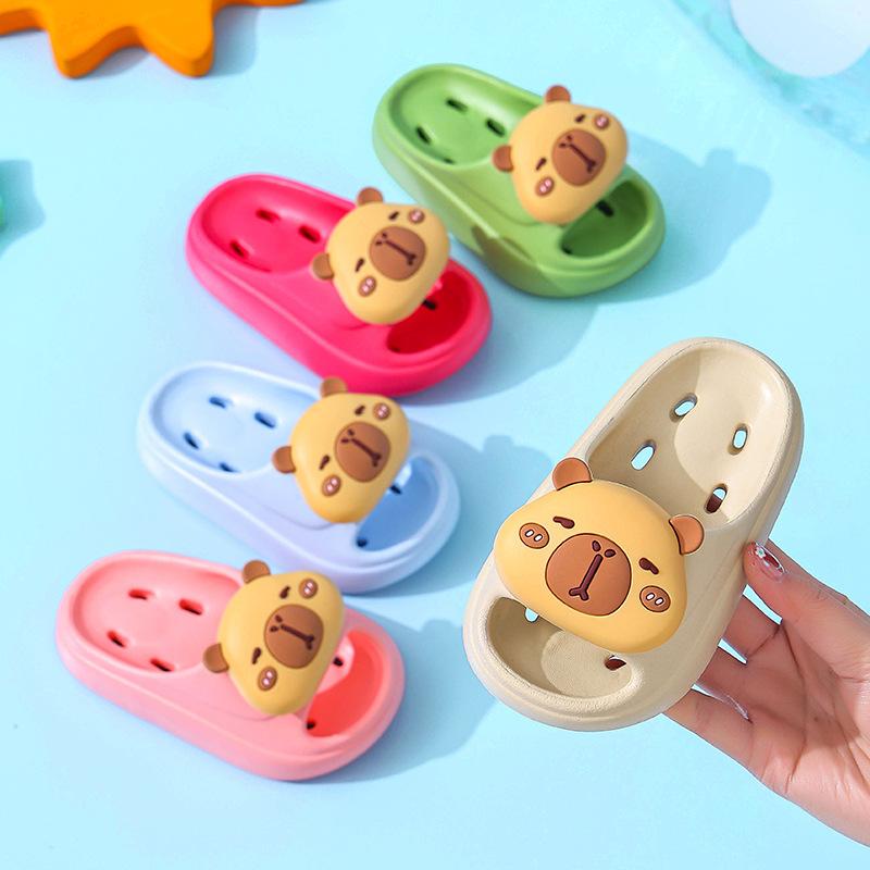 Kapibara Children's Summer Sandals for Boys, Water-Resistant, Non-Slip, Quick-Drying, Comfortable for Bathing, Suitable for Older Kids