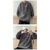 Men's Oversized Crew Neck Sweatshirt Letter Print Casual Pullover Top