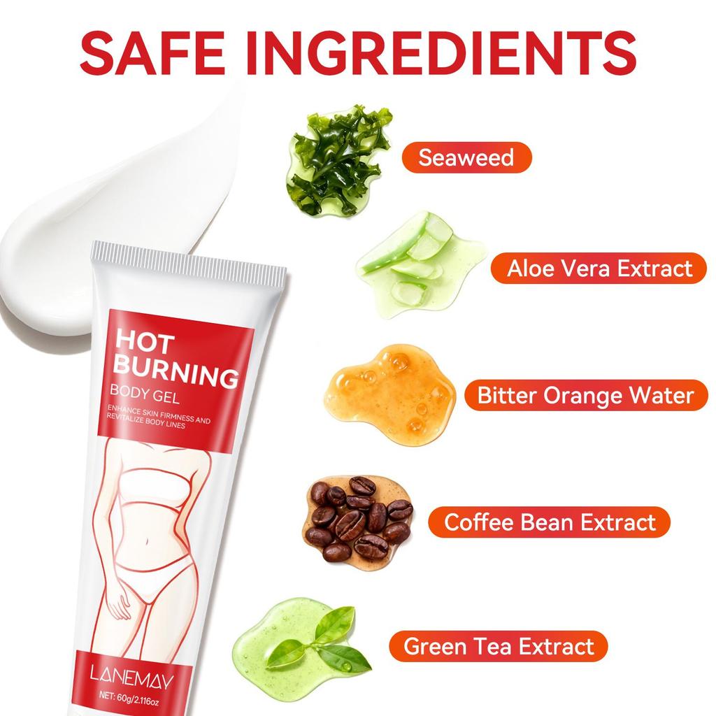 Hot Burning Body Gel-Dismantle The Bumpy Cellulite-Smooth Skin & Firming Care-Suiable for All Skin Types, 60g