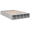 VidaXL Cadre de lit sonoma gris 140x200 cm bois d'ingénierie, lit, lit double, lit de rangement, sommier, meubles de 3280571