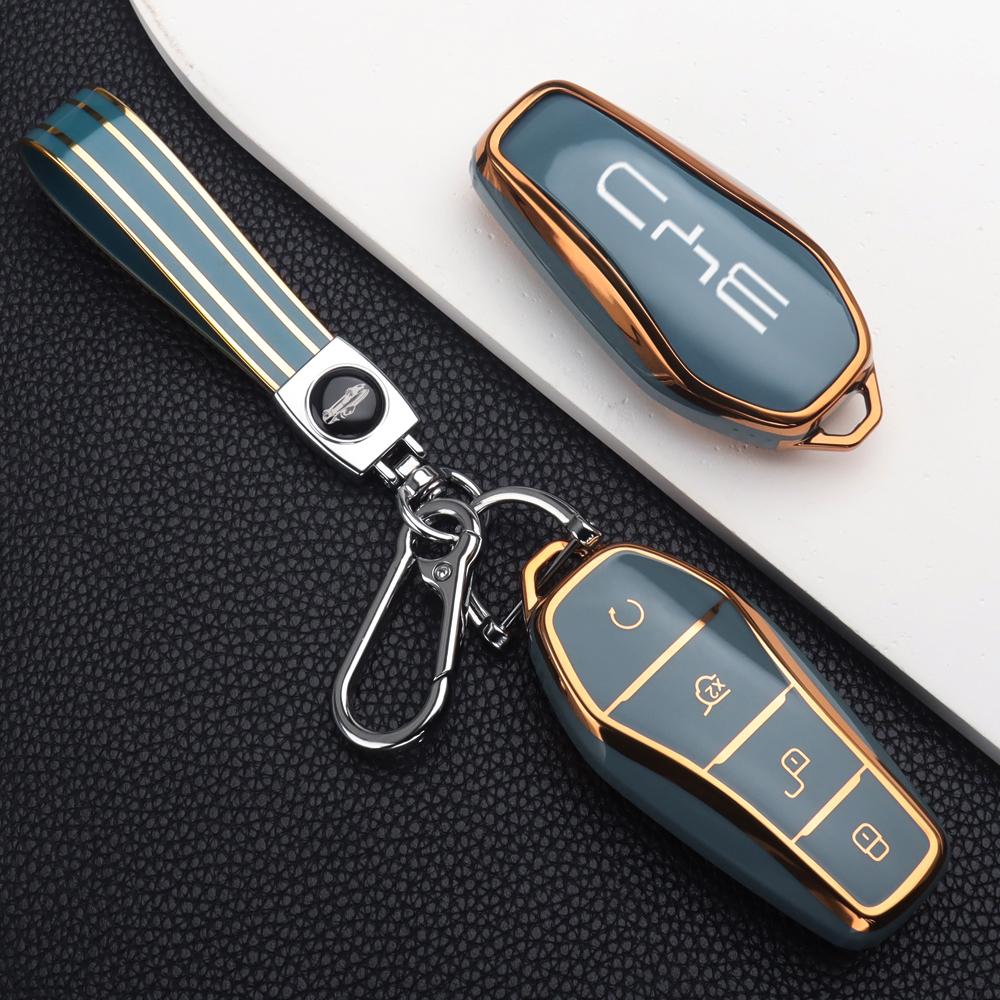 

Soft TPU Car Key Case Cover for BYD Seal Song Plus Atto 3 Han EV Tang DM Qin Dolphin Protection Key Shell Keychain Accessories