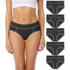 5PC Women Patchwork Color Briefs Leisure Large Size Female Panties Underpants