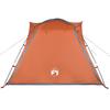 4 Person Camping Tent Grey and Orange Quick Release Waterproof