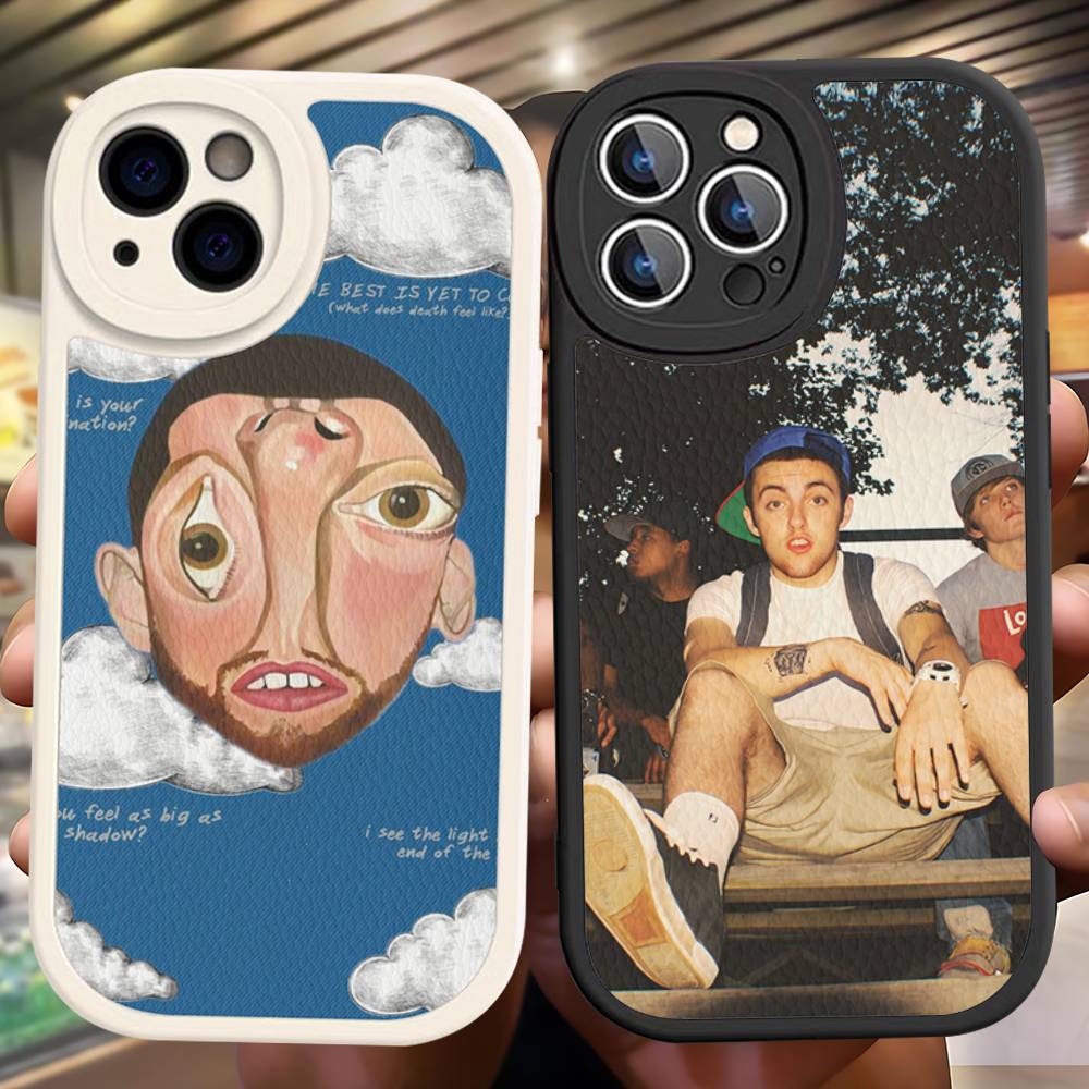 Cool M-mac Miller Phone Case For IPhone 16 15 14 11 12 13 Pro Max Plus Back Leather Shell