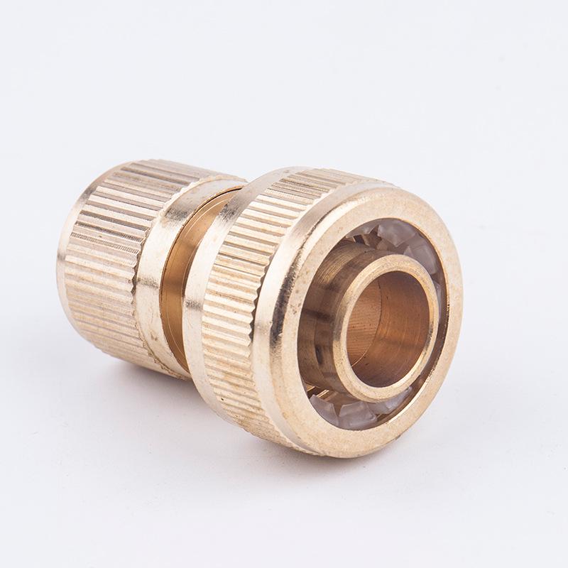 6-Minute Pure Copper Quick-Connect Garden Hose Fitting