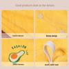 Quick-Drying Coral Fleece Embroidered Hair Drying Towel Cap for Women