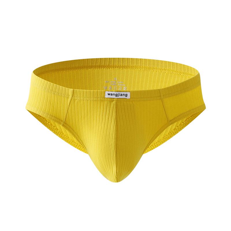 Men's Ribbed Cotton Briefs - Sexy, Breathable, and Trendy U-Convex Design