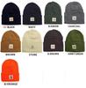 BEANIE Knit Hat Hat USA Folded Tag Hat [Carhartt] Cap/Knit Men's Women's Autumn/Winter (BLACK(BLK))