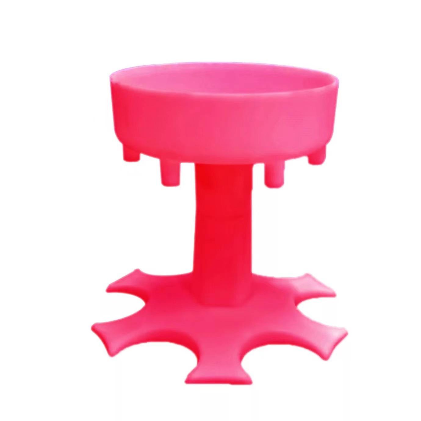 6 Shot Glass Dispenser & Holder - Party Beverage Pouring Rack розы красного