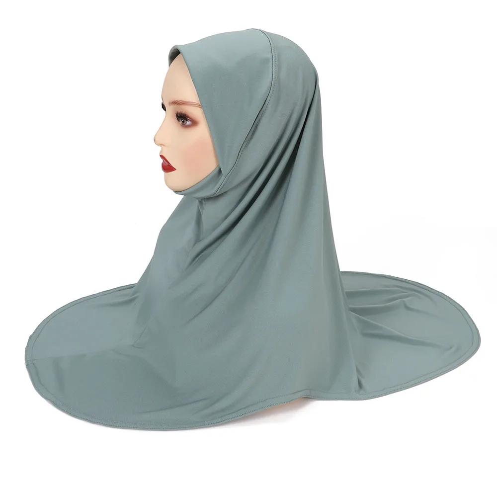 Modal Hijab Jersey Hijabs for Women Hijab Turban Arab Headgear Double Round Headscarf Bonnet Hijab Turbante Feminino Para Festa