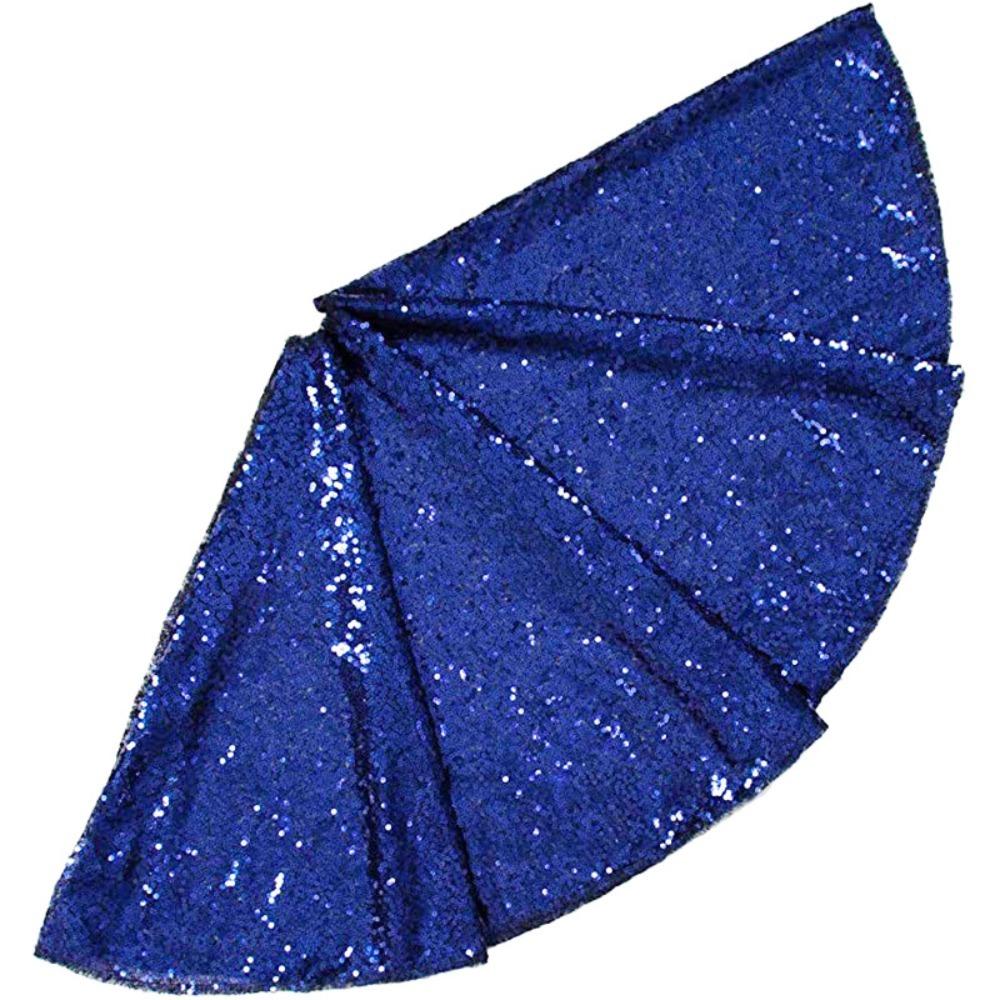 60/90/120cm Sequins Christmas Tree Skirts Glitter Xmas Tree Foot Cover Christmas Tree Mat  Wedding