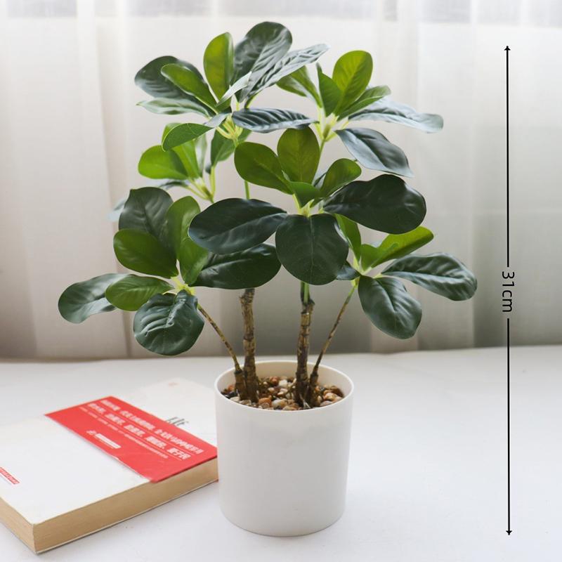 Fake Flower Fortune Tree Green Plant Bonsai Artificial Plant Simulation Flower Creative Home Decoration Simulation Pot