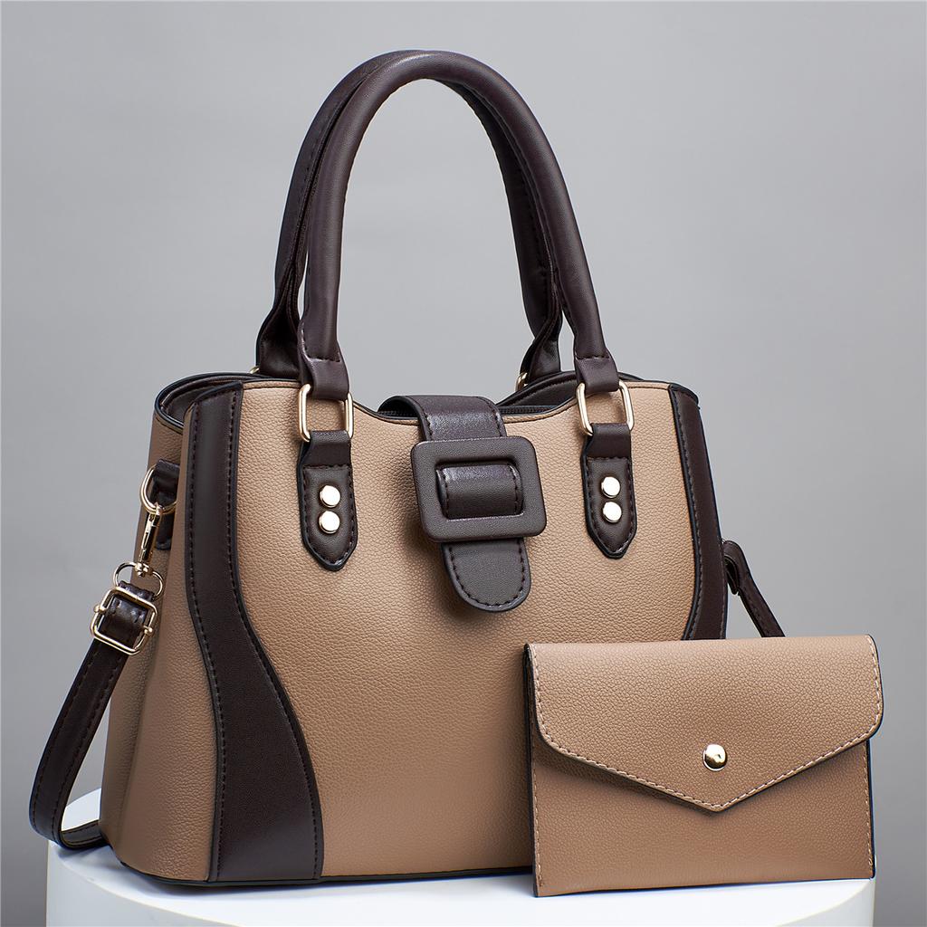 Versatile Large Capacity Women's Handbag Simple High-End Womens Single Shoulder Crossbody Bag Pure Color Casual Tote Bags