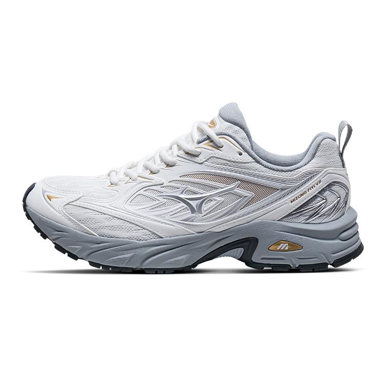 Mizuno FIYI V2 Unisex Low-top Ivory White Casual Running Shoes Vintage Functional, Slip-resistant, Wear-resistant & Breathable D1GH241501 36.5