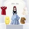 Pretend Play Magnetic Dress Up Dolls Magnet Clothes Girls Princess Stickers  Birthday Gift