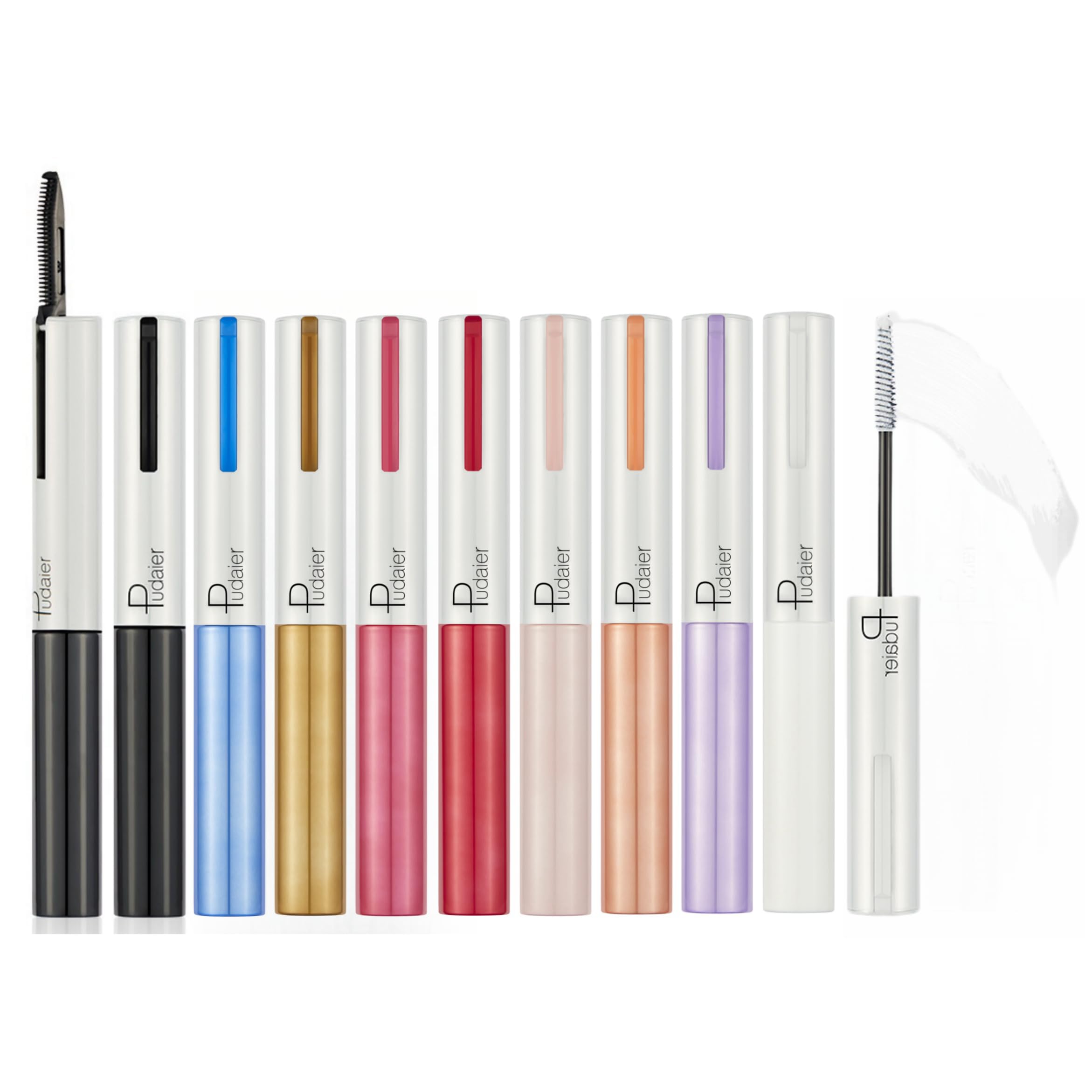 

LIANGNISHI тушь для ресниц с длинными ресницами, водостойкая, 9 цветов, подкручивающая, стойкая - 09#белый