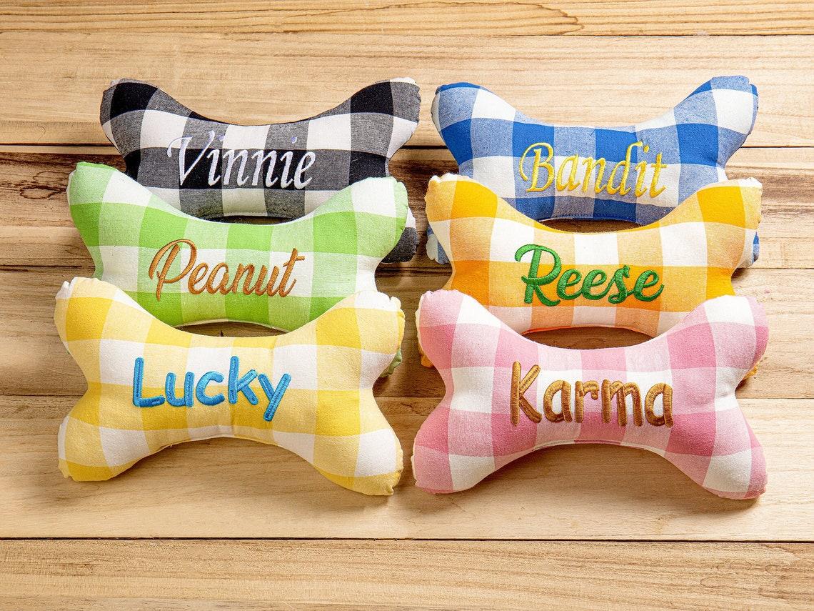 2022 Top Selling Custom Bulk Eco Friendly Best Sales Pet Soft Chew Interactive Squeaky Dog Plush Bone Shape Bone Dog Toy (as the picture,Custom)