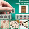 Mini Chinesisches Mahjong Set Reise Mahjong Spiel Set mit 146 Steinen Traditionelles Chinesisches Spiel für Reise Party Familientreffen