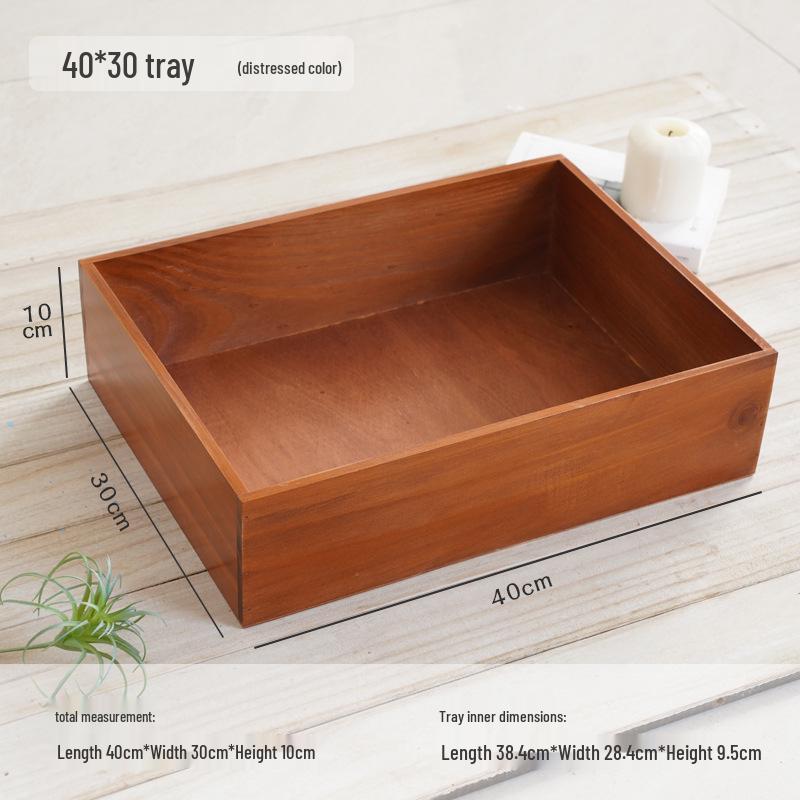 Japanese Style Wooden Desktop Storage Box - Nine Grid Organizer for Bedroom Entryway