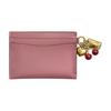 Coach Essential Ogo Metal Leather Card Holder Mini Women's Rose Rose Color