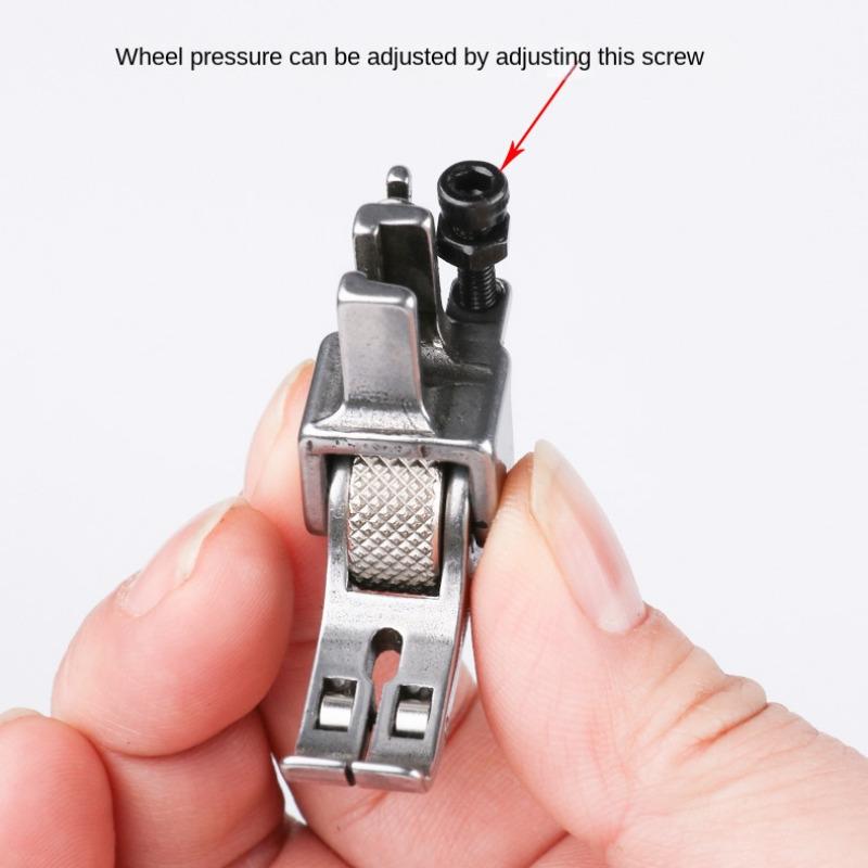 Universal Industrial Sewing Machine Accessories Leather Roller Wheel Presser Foot of Flat Car Thick Fabric Clothing Replacement