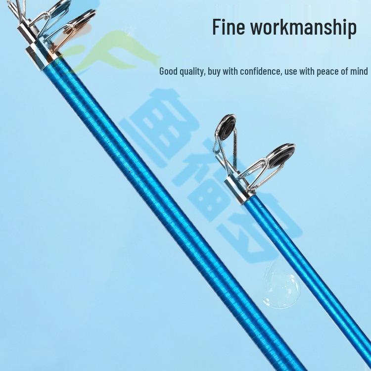 Kids' Retractable Mini Fishing Rod with Reel – Glass Fiber Ice Rod for Crabs & Lobsters