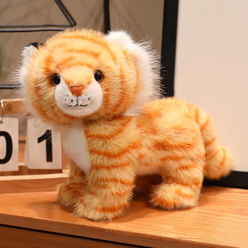 Simulations tiere Flauschige Katze Tiger Leopard Lebensecht Niedlich Zuhause Dcero Hohe Qualität Weich Geburtstagsgeschenke
