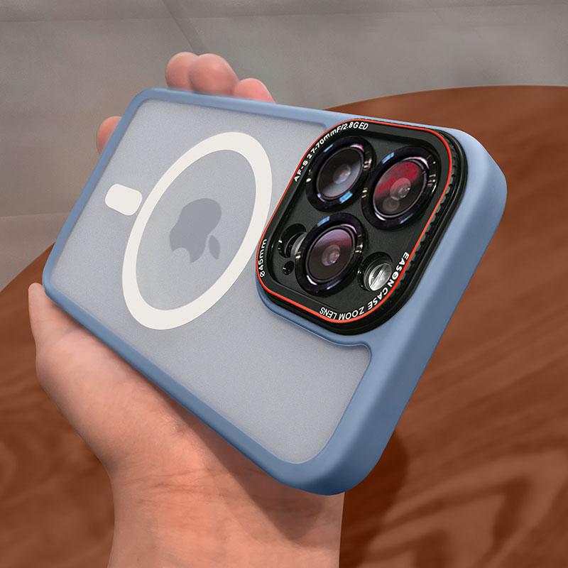 Luxury Matte For Magsafe Wireless Charge Magnetic Case for iPhone 14 Plus 13 12 Pro Max Clear Shockproof Soft Bumper Armor Cover