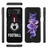 Football Soccer Ball Design Z Flip 7 Phnoe Case For Samsung Z Flip 6 5 4 3 5G Galaxy ZFlip7 ZFlip4 ZFlip5 ZFlip6 ZFlip3 Phone Co