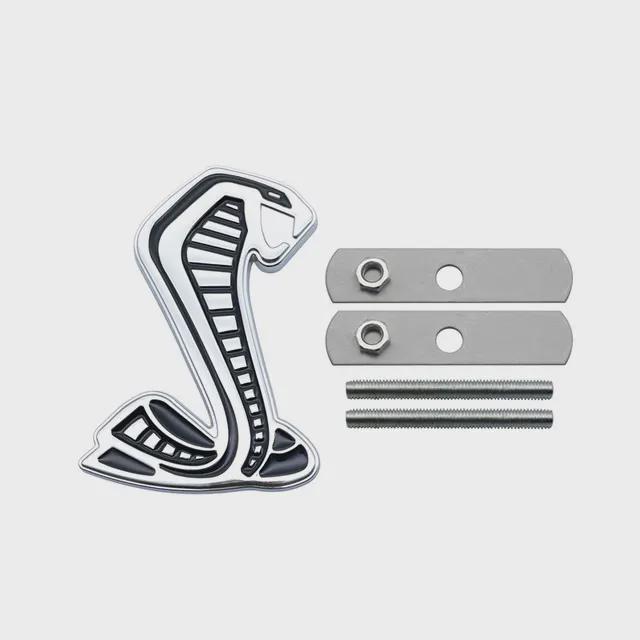 3D Cobra Styling Auto Metall Aufkleber Kühlergrill Abzeichen Kotflügel Seiten Emblem Heck Aufkleber Für Ford Mustang Shelby GT GT350 500 Cobra