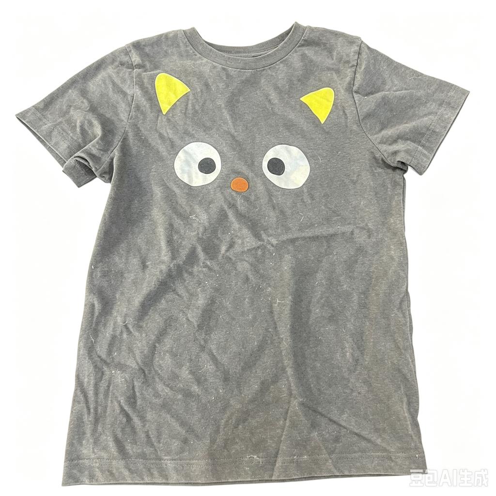 2026 Unisex Wounisex Einfaches Schwarzes Katze Grafik T-Shirt Kurzarm Rundhals Lockere Passform Niedliches Kätzchen Gesicht Druck Baumwolle Schwarze Oberteile