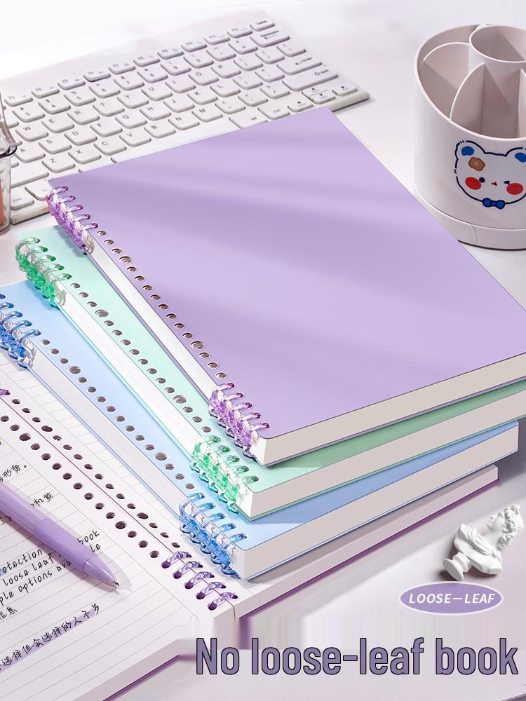 Morandi Colors Detachable Coil Notebook - B5, A4, A5 - Student-Friendly, High-Quality Loose-Leaf Design