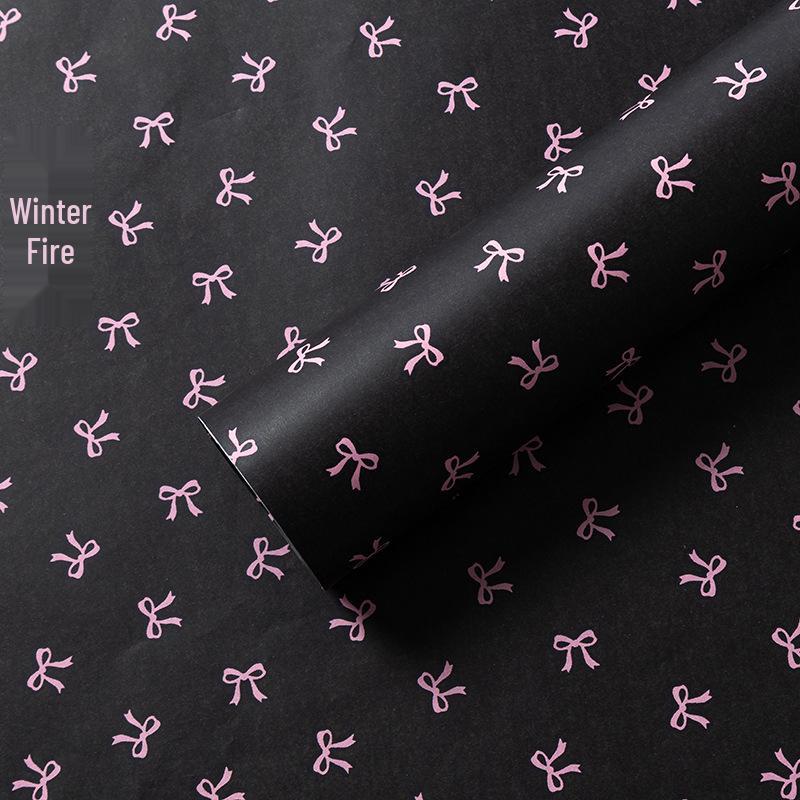 

Snow Pear Paper Gift Wrap with Ribbon - High-End Packaging Material