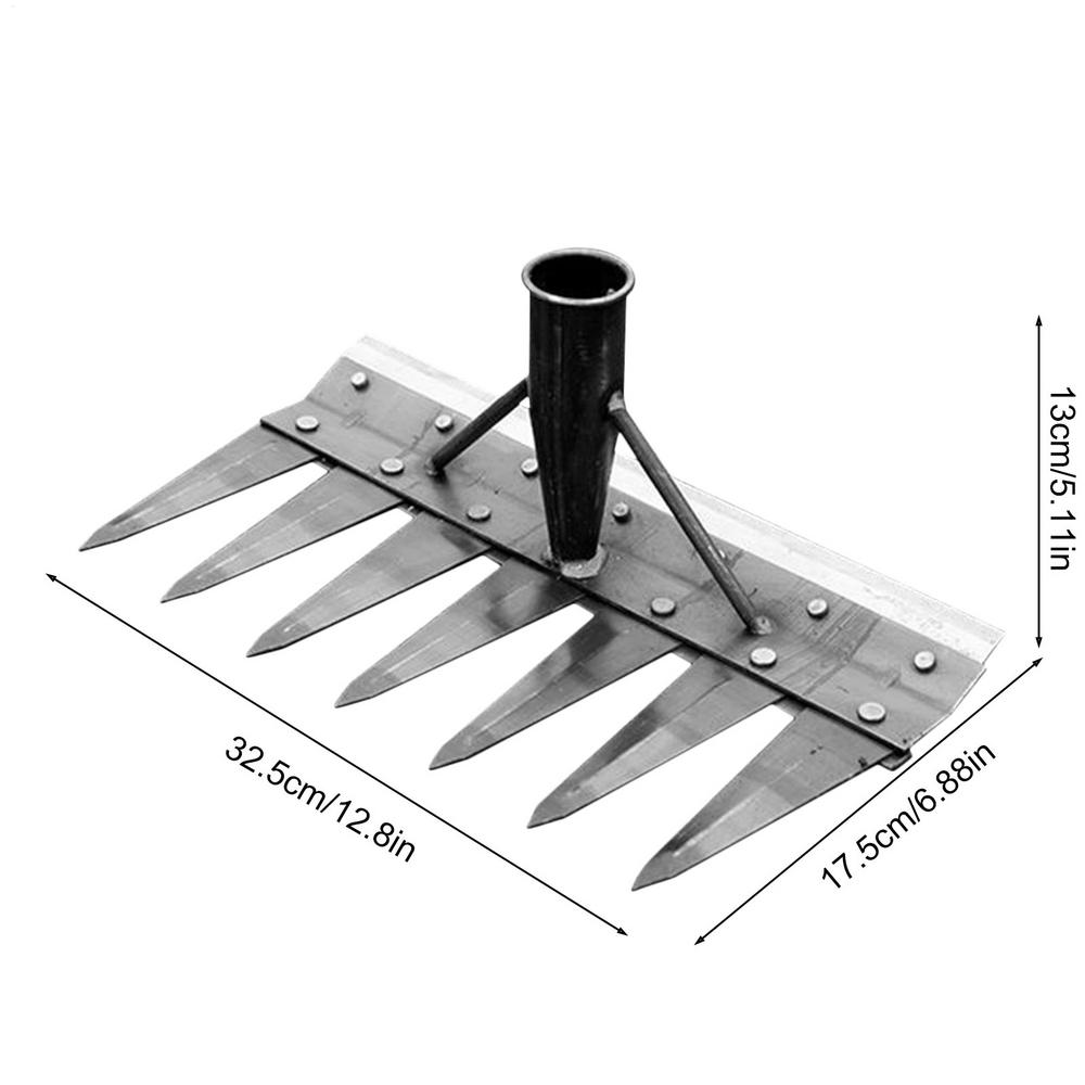 2/3/4/5/7/ Zębów Stal Węglowa Ogród Ręczny Grabie Narzędzie Rolnicze Chwastownik Skaryfikator Rolnicze Brona Zębowa Brona Ogrodowe Narzędzie do Chwastowania
