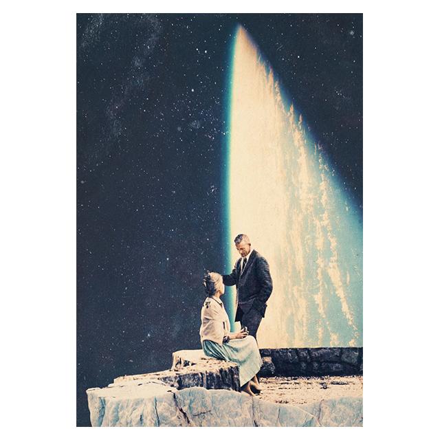 Science Fiction Space Collage Romantic City Prints Poster Canvas Painting Modern Wall Art Picture Living Room Bedroom Home Decor