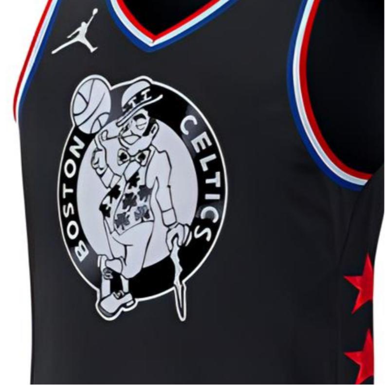 Jordan NBA Basketball Sports Jersey 2019 All-Star Celtics Kyrie Irving No. 11 Men Tops Black AQ7288-016